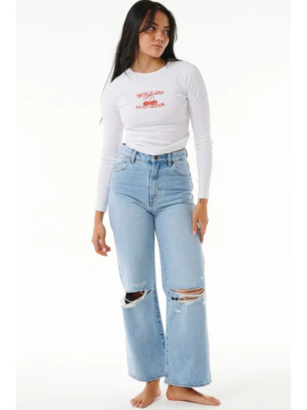 ROLLAS Light Wash Heidi Jeans Size 30 NEW NWT